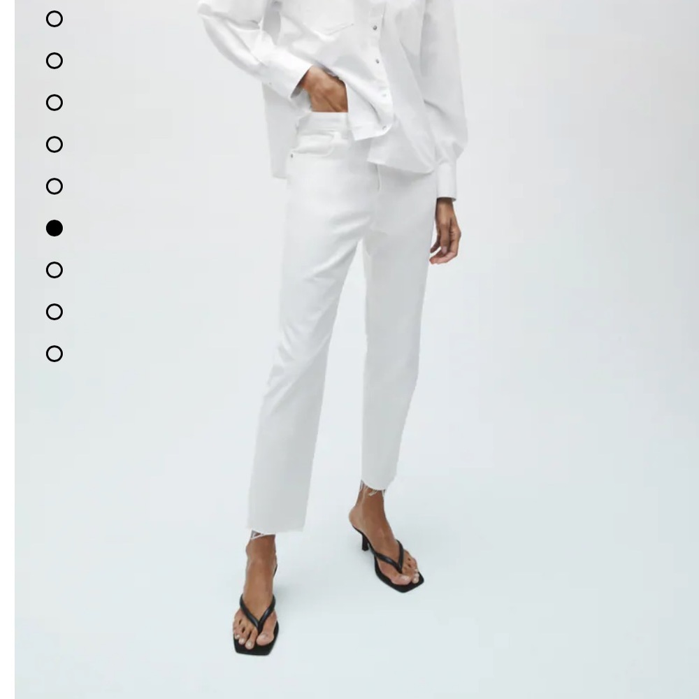 ZARA white jeans size 24
